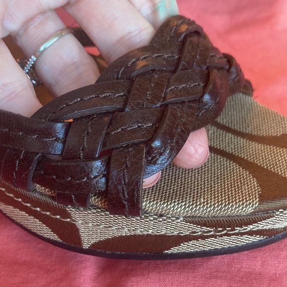 Coach size 6 wedge high heels shoes great condition. - Picture 8 of 17